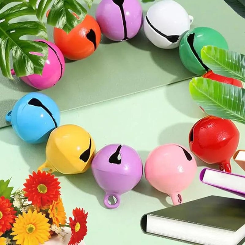 Purple 10PCS 14mm Mini Jingle Bells For DIY Keychains Pet Jewelry Festival Decorations - Image 5